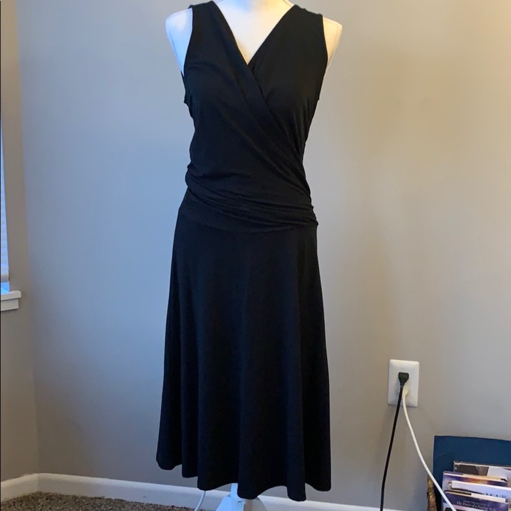 Black CAbi V-Neck Sleeveless Dress